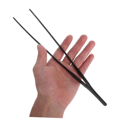 Toyvian 4pcs Aquarium Tweezers Set Long Stainless Steel Fish Tank Tools Curved Straight Tweezers for Planting and Feeding Durable Fish Tank Accessories