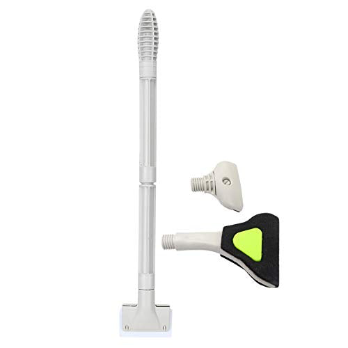 3 in 1 Aquarium Maintenance Tools Set,Aquarium Cleaning Tool Set,Glass Brush,Silicone Pad Scraper,Acrylic Scraper, with 2 Extension Tubes,Fish Enclosure Care for Acrylic