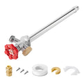 VEVOR Anti-Siphon Frost-Proof Sillcock, 12" Freeze Proof Outdoor Faucet Bib with Backflow Preventer, 1/2" Push-to-Fit Connector X 3/4" Hose Bibb, No Lead Frost-Free Spigot for PEX Copper CPVC Pipes - style: Traditional