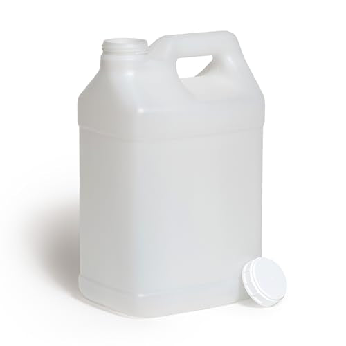 FastRack 2.5 Gallon Water Jug (Pack of 7) w/ 1 Black Rubber Cap Gripper | Reusable Plastic Jug with lid for Liquids | Heavy-Duty Water Container for Storage, Camping | BPA-Free Gallon Jugs with Lids - size: 7 Pack