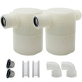 Water Float Valve, Water Level Control Water Tank Traditional Float Valve Upgrade 2 PCS(3/4", side inlet) - color: side inlet, size: 3/4" to 3/4"