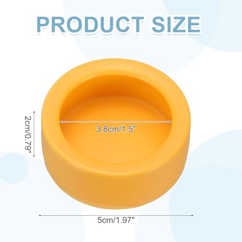 Reptile Food Bowl, Worm Water Dish Ceramic Pet Bowl Food Dish Anti Escape Feeder Small (2 in, Clay), Intended for Gecko/Scaled Pet/Amphibians/Spiders/Small Mammals