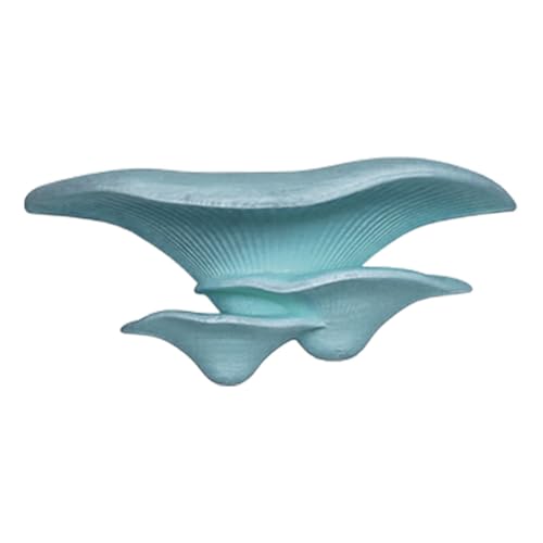 Mushroom Betta Perch Hammock | Suction Cup Aquarium Decor & Enrichment for Bettas | Resting Spot & Fish Tank Decoration (Light Blue) - color: Light Blue