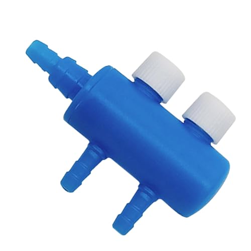 Aquarium Air Tubing Valves – Air Pump Splitter Control, Adjustable Lever Distributor | Airline Tube Connectors Fittings For Fish Tank Bubblers, Aquatic Systems, Airs Flow Management And Oxygen Supply - color: 2 heads