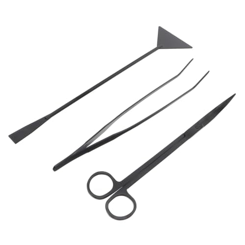 BESPORTBLE 3pcs Aquarium Cleaning Tool Set Water Plants Tweezers Scissors and Shovel for Fish Tank Maintenance and Aquascaping