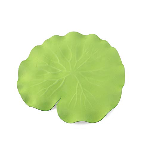 Garneck 10pcs Pool Lotus Leaves Artificial Floating Foam Lotus Leaves Lily Pads Fake Foliage Decoration for Pond Pool Aquarium Fish Artificial Leaf Tank Foam