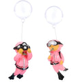 2-Pack Floating Fish Tank Decorations, Little Diver Aquarium Decoration Aquarium Accessories Fish Playmate for Fish Tank Suitable for All Kinds of Fish Tanks(Pink)
