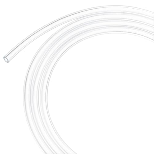 M METERXITY Clear Plastic Tubing, 0.08Inch(2mm) ID 0.16Inch(4mm) OD, 16ft(5m) Length PVC Tube Low Pressure Flexible Vinyl Tubing for Garden/Water Hose Airline Tube Aquarium - size: 0.08"×0.16"×16ft
