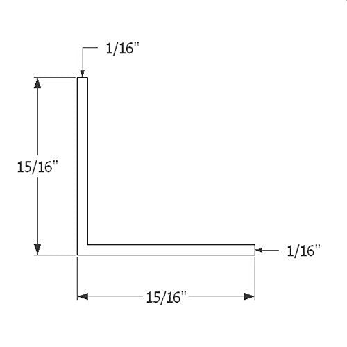 White Wall Corner Guard Protector Molding 2-Pack 15/16" x 15/16" x 1/16" x 8-ft Length Vinyl Plastic