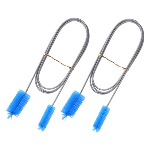 OUNONA 4pcs Double Aquarium Cleaning Brush Spring for Efficient Fish Tank Maintenance for Various Depths Deep Sea