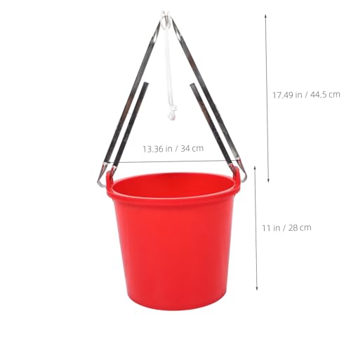STOBAZA Utility Bucket with Handle for Animal Water Storage and Gardening for Farming Camping and Cleaning Tasks