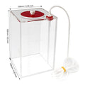 Aquarium Choice Acryli Made Liquid Storage Bucket Dosing Pump Reservoir Container (4.25 * 4.25 * 6.5 Inch;1500ml/1.5L) - size: 4.25*4.25*6.5 Inch;1500ml/1.5L（Red）