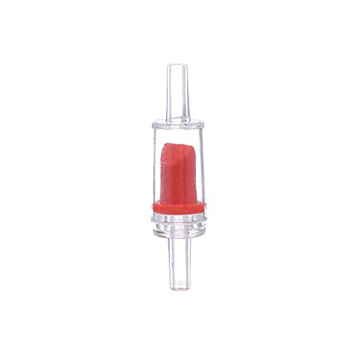 ALEGI Aquarium Air Pump Accessories with Non-Return Check Valves,Air Control Valve for 3/16" Aquarium Tubing (6 Check valves+6 Control Valve) (Red) - color: Red