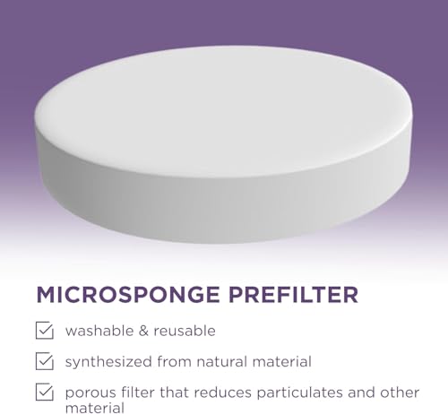 Micro Sponge Filter Replacement 1362 for Nikken Aqua Pour 1360, Durable Porous Washable Prefilter Sponge for Gravity Water Filter System, Traps Sediment & Extends Cartridge Life of Hard Water Filters