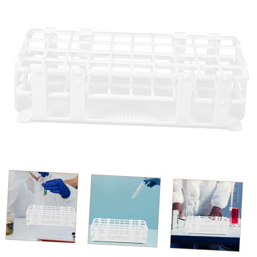 PRETYZOOM 40Holes Test Tube Rack Sturdy Test Tube Holder for Tubes Detachable Design for Easy Cleaning Laboratory Organizer for Enhanced Productivity