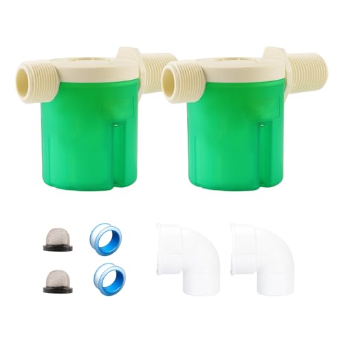 2Pcs Automatic Water Level Control Valve - Inside Type, Float Valve for Water Tank, Solar Energy, Auto Pot, Aquarium (3/4" Side) - style: 3/4" Side