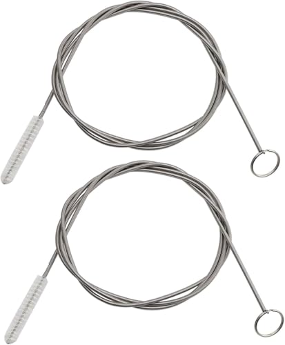 2 Pack Extra Long Flexible Pipe Cleaner Brush, Drain Cleaner Tool for Fridge, Sink Hose, Aquarium Tube, Car Sunroof Drain Cleaning Brush. (60inch) - color: 60inch