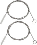 2 Pack Extra Long Flexible Pipe Cleaner Brush, Drain Cleaner Tool for Fridge, Sink Hose, Aquarium Tube, Car Sunroof Drain Cleaning Brush. (60inch) - color: 60inch