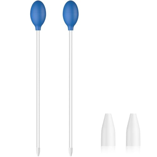 Pawfly 13.7 Pawfly 2 Pcs Aquarium Coral Feeder Manual Feeding Tube Coral Food Feeder Fish Excreta Cleaner Long Acrylic Syringe for Marine Fish Shrimp Aquatic Plants - color: Blue (2 PCS), size: 13.7 Inches