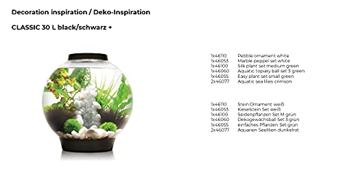 biOrb Medium Green Silk Plant Set, Colorful and Durable Aquarium Decorations - color: Green/Green, size: Medium