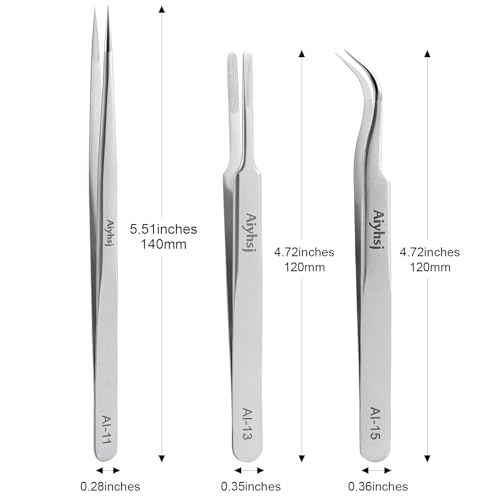 Precision Tweezer, Upgraded Professional Pointed, High-end Stainless Steel Tweezers for Craft, Electronics, Soldering, Model, Laboratory Work, Jewelry-Making