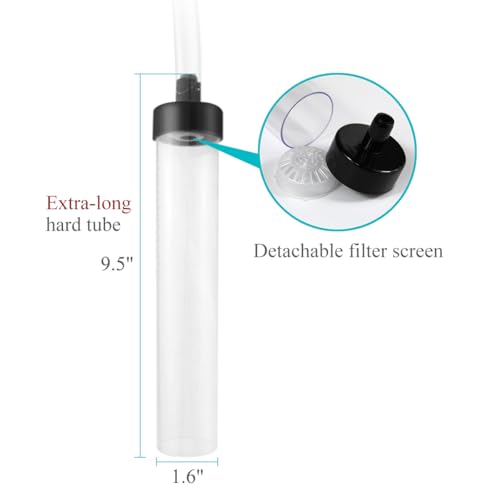 7ft Aquarium Siphon Vacuum Cleaner for Fish Tank Cleaning Gravel & Sand