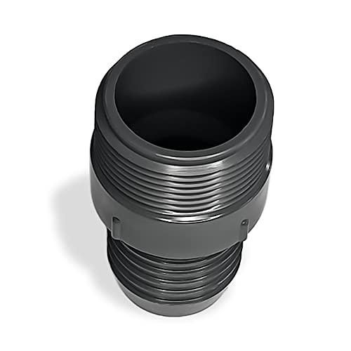 PVC Hose Connector - 1 Inch Insert x 1 Inch MNPT - Garden Hose Fittings - Barbed Connector Hose Adapter - color: Black, size: 1 in hose connector