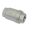 1/2" NPT Female WOG1000 Check Valve,Spring Loaded In-line Low Cracking Pressure,Stainless Steel SS316 CF8M