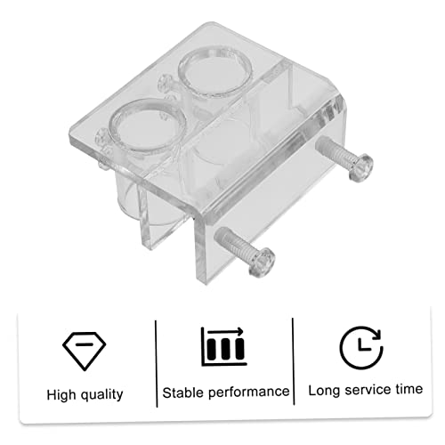 FRCOLOR Fish Tank Hose Bracket Double Holes Acrylic Tube Holder for Aquarium Fixing Clip for Aquarium Accessories