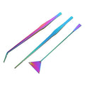 UPKOCH 3pcs Stainless Steel Aquarium Cleaning Tools Set Tweezers Spatula for Water Plants for Fish Tank Maintenance and Aquascaping Durable Easy to Use