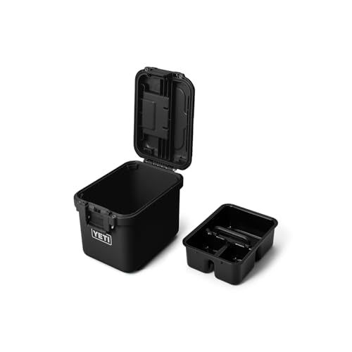 YETI LoadOut GoBox Collection, Divided Waterproof Cargo Case, Dry Box, Camera Case, Fishing Tackle Box - color: Black, size: GoBox 15