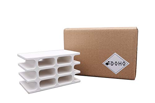 DOHO White Ceramic Hiding Shelter Fish Tank Decoration for Amano Shrimp Cichlid Baby Pleco Fish Spawning and Breeding