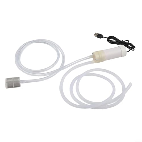 5V Self-Priming Water Pump USB Powered Electric Vacuum Pump for Aquarium Balcony Garden Hydroponics Portable for mini Water Transfer Tool with 6mm Tube for ideal for Outdoor Travel and Home(1 Meter) - size: 1 Meter