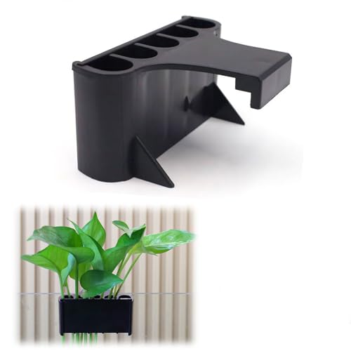 Aquarium Plant Holder，Plastic Fish Tank Plant Holder，Hanging Aquarium Planter Cup for Fish Tank Live Plants - color: Long