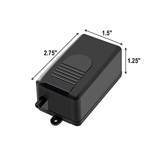 AQUANEAT Aquarium Air Pump for Small Fish Tank up to 10 Gallon, 50 GPH Hydroponic Oxygen Aerator, with Airline Tubing, Air Stone Bubbler, Check Valve