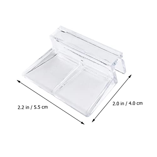 Mikikit 15pcs Aquarium Stand Acrylic Brackets Fish Tank Cover Holder Practical Rack for Aquarium