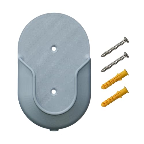 Nozzle Dock - Garden Hose Nozzle Holder | Wall-Mount Hook for Outdoor Spray Nozzles (Grey) - color: Gray