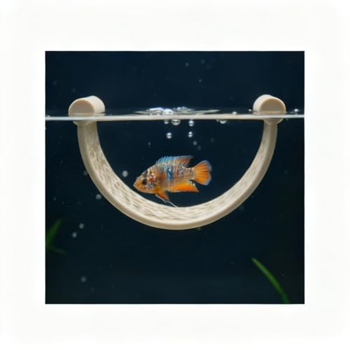 Betta Hammock Floating Decor and Resting Hideout for Betta Fish Tank Accessories Small Aquarium and Nano Tanks (Light Beige) - color: Light Beige