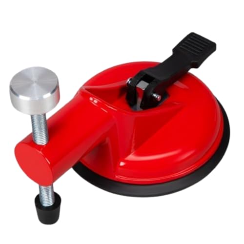 Countertop Leveling Tool, Adjustable Height Setter with Heavy-Duty Suction Cups for Granite Marble Seam Repair (Red,1)