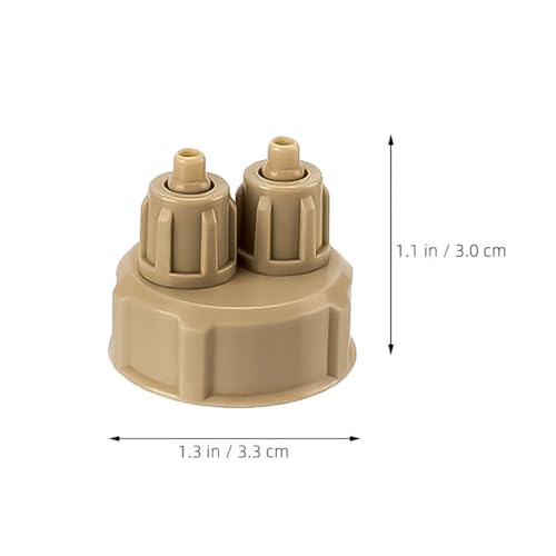 SUPVOX 4pcs DIY Reactor Bottle Cap, Aquarium Generator Carbon Dioxide Reactor Fish Tank DIY Quick Bottle Cap Air Diffuser Generator Part