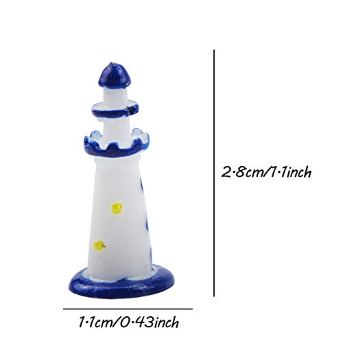 Miniature Fairy Garden Decoration Accessories Garden Sculptures Statues,Yard Decor for Outside Gnomes Outdoor Decor for Patio - size: Lighthouse