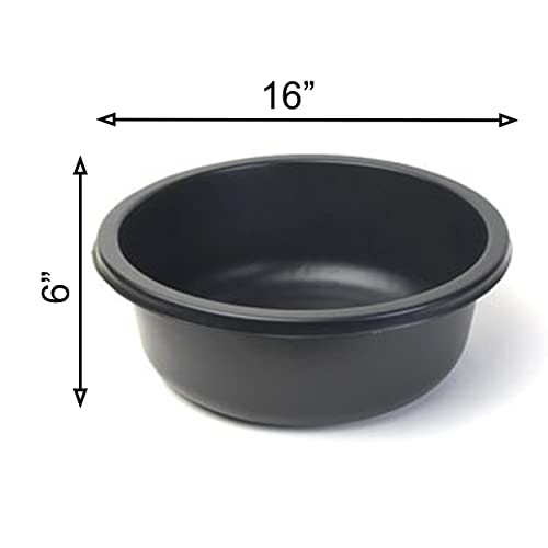 Chalily 16" Aquatic Plant Pot Great for Water Lilies, Lotus, and Other Pond Plants Round Plastic Planter for Outdoor Ponds Terrific for Aquatic Soil Alternative to Basket Lily Pots - size: 16" Round Holeless Pot