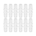 Plastic 1/4” hose ID Barb pipe connectors Joint Splicer Mender Adapter Union Boat Water Air Aquarium O2 Fuel (pack of 12) - size: 1/4 Inch, style: 12