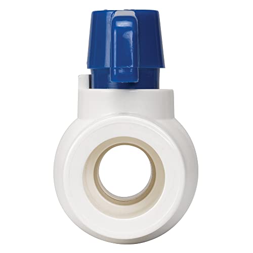 Homewerks VBVP40E5B Ball Valve VC Schedule 40, x Solvent, 1-Inch, 1 Inch, Blue (Pack of 2) - size: 1 Inch (Pack of 2)