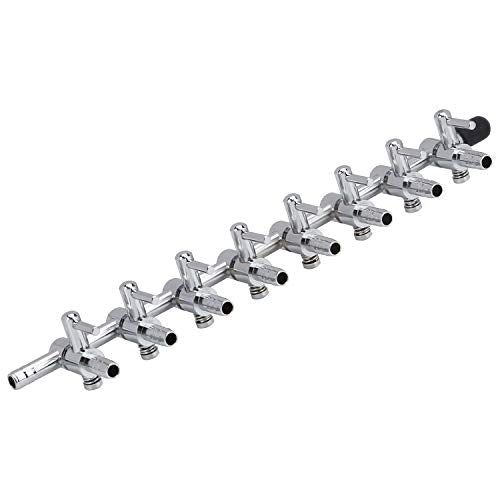 Pawfly 8-Way Aquarium Gang Valve Air Flow Control Lever Valve Distributor Splitter with Airline Connectors - color: 8-Way