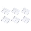 6 Pcs Aquarium Lid Clips, 8 mm Acrylic Aquarium Cover Bracket Fish Tank Lid Older Fish Tank Clip Transparent Durable Easy to Clean, Intended for Rimless Aquariums Top Cover - size: 8 mm