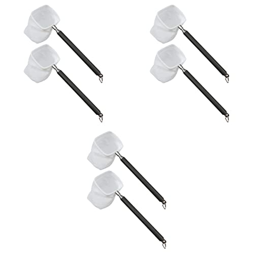 6pcs Fishing Net for Aquarium Telescopic Rod Square Shrimp Net Fish Tank Mesh Extendable Fish Style