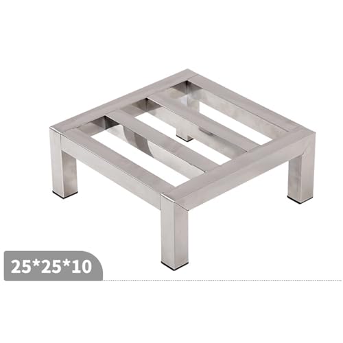 Stainless Steel Floor Bracket Rectangular Shelf with Raised Base, Fish Tank Bottom Frame, Heavy-Duty Shelf,30 * 30 * 20cm - size: 30*30*20cm