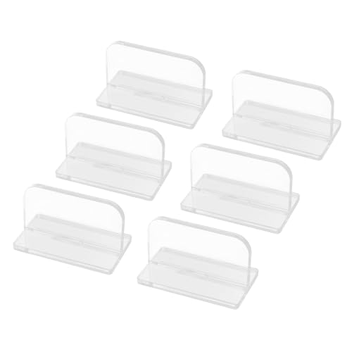 6Pcs Acrylic Aquarium Cover Handle, Wireless Fish Tank Lid Pull Handle, Durable Transparent Lid Grip for Glass Covers, Easy Install with Adhesive for Home Aquariums