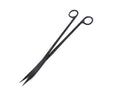 A2Z-Aquascaping Maintenance Tools Accessories,Anti-Rust Stainless Steel Tweezers Scissors Spatula for Aquarium Tank Clean, Fish Tank, Bonsai, Algae Scrapers (12" Scissors - Curved - Black) - size: 12" Scissors - Curved - Black